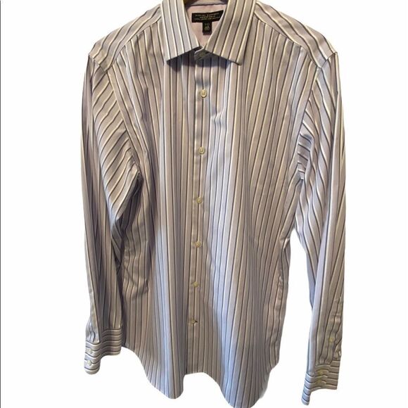 MENS BANANA REPUBLIC Non Iron Slim Fit Button Up L - Picture 1 of 9